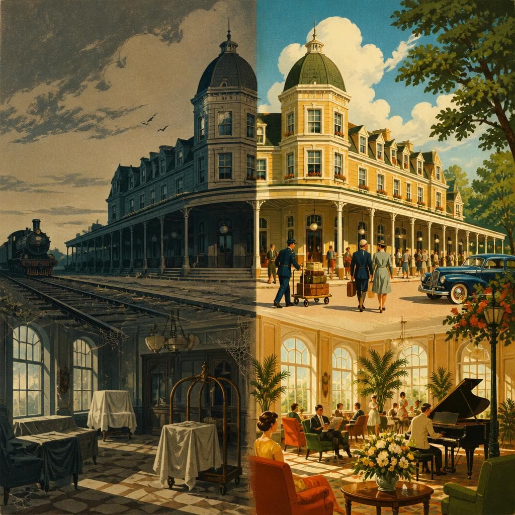 Cover art for The Hotel the Rails Built, and a Town Saved
