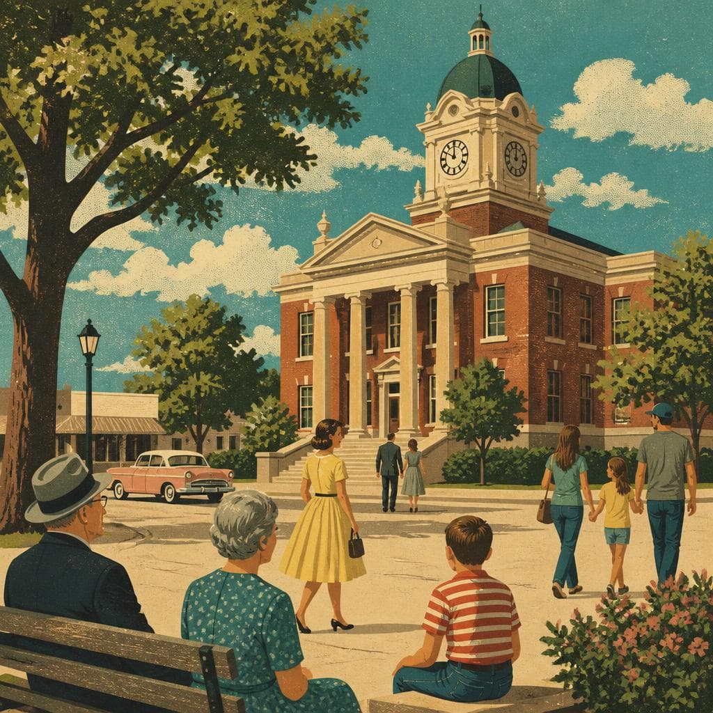 Cover art for The Square Where Sabine County Keeps Showing Up