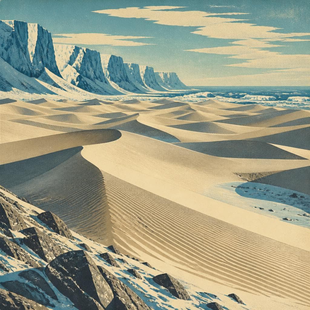 Cover art for Where Ice Built an Arctic Sea of Sand