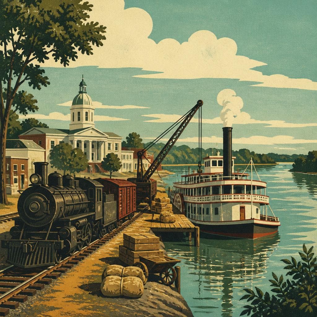 Cover art for Where Rail Met River in Oglethorpe