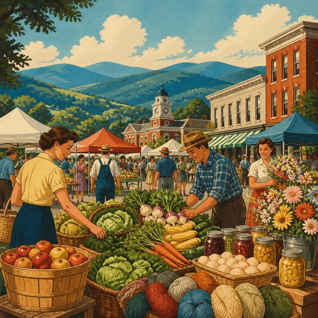Cover art for Where Blue Ridge Food Comes to Town