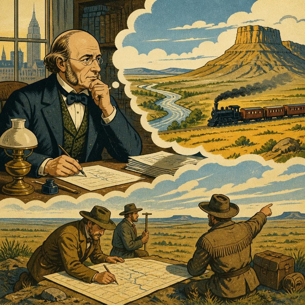 Cover art for How Horace Greeley Reached the Nebraska Map