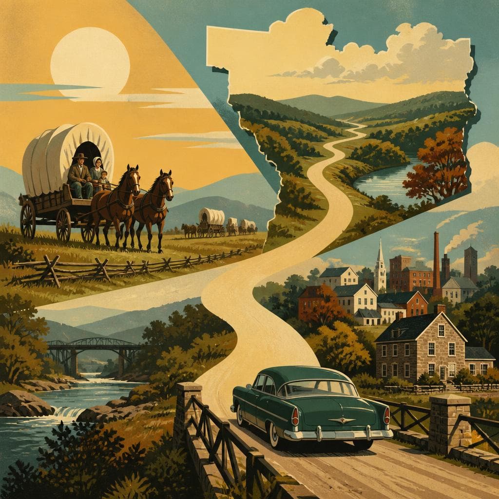 Cover art for Where the Road Made Guernsey County