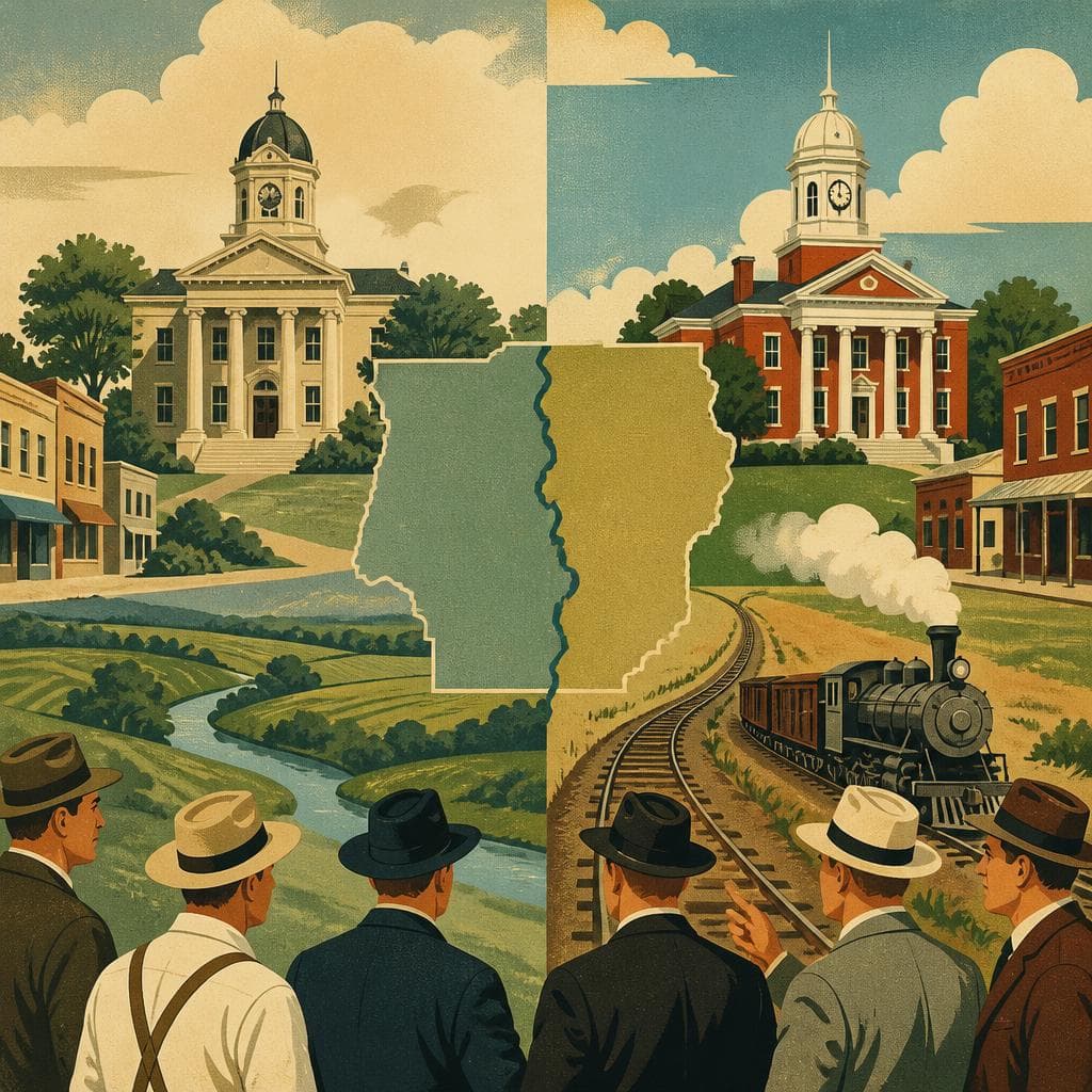 Cover art for One County, Two Courthouses