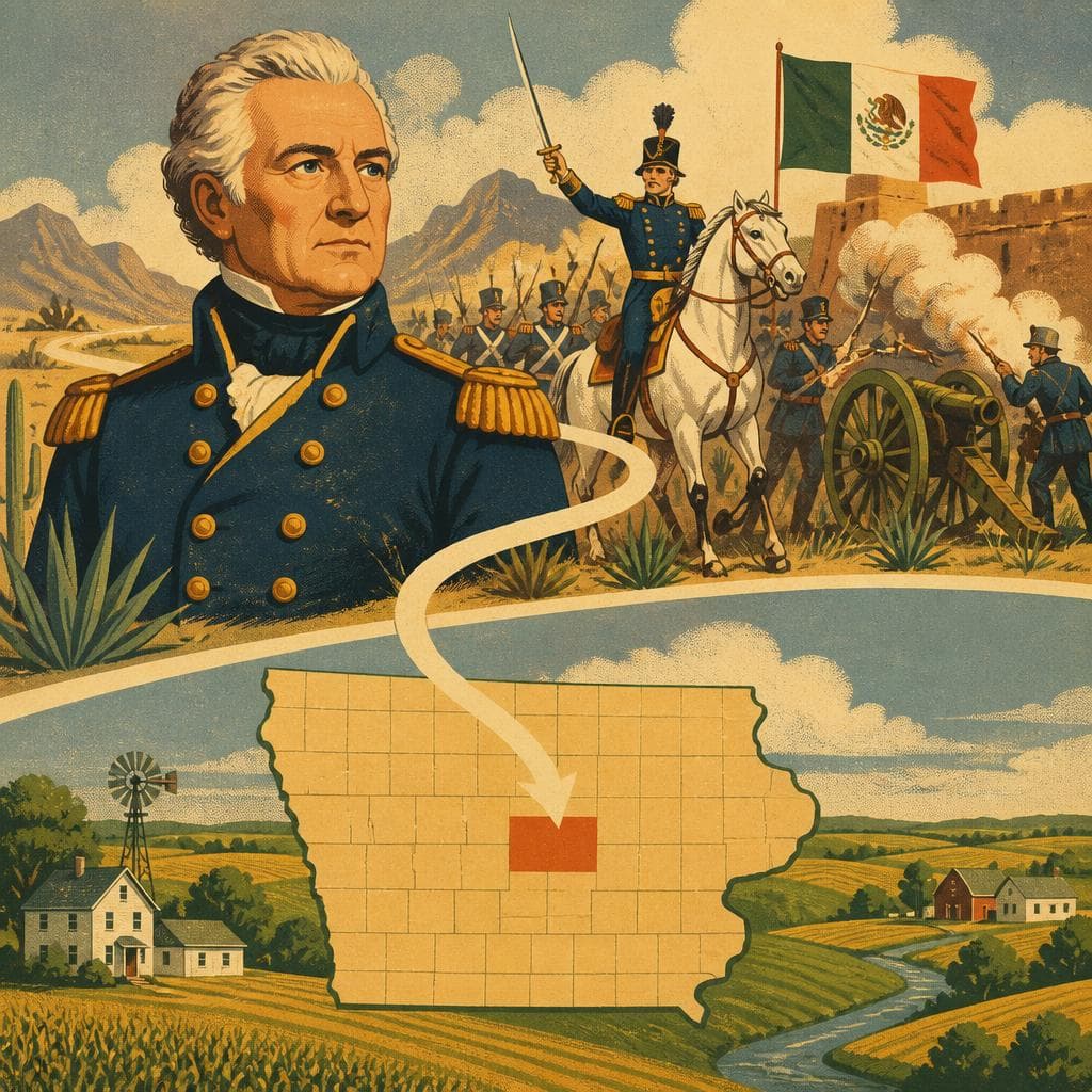Cover art for How a General’s Fame Reached the Iowa Map
