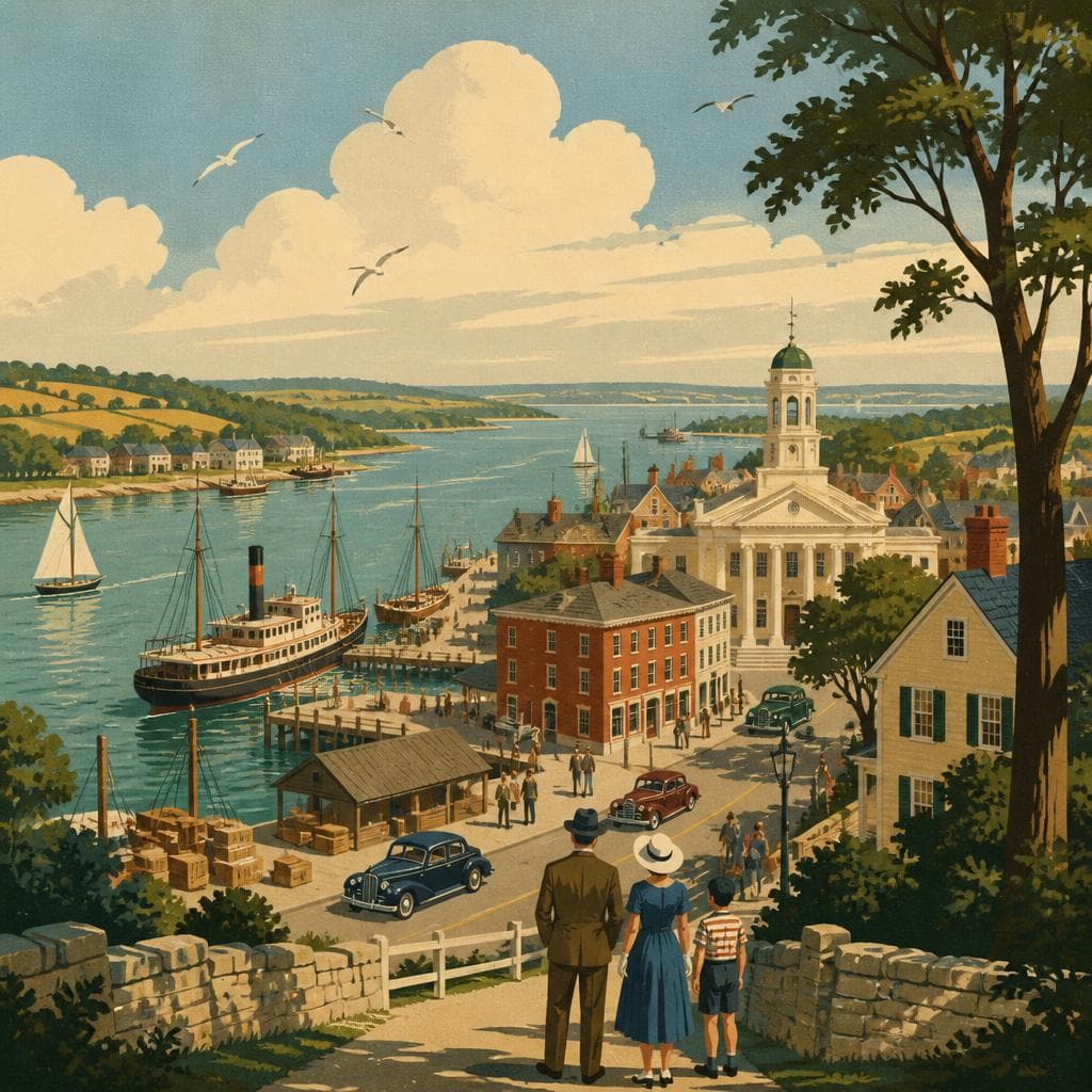 Cover art for Where the River Made a County Town