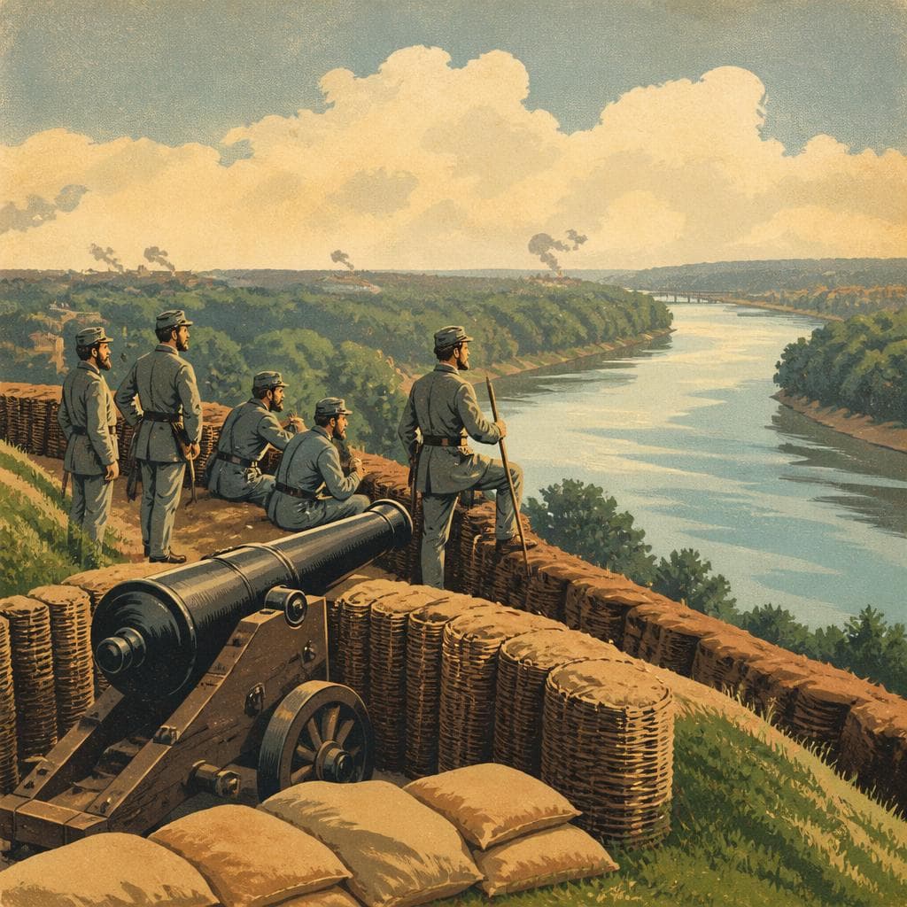Cover art for Above the Appomattox, a Fort Built to Watch and Fire