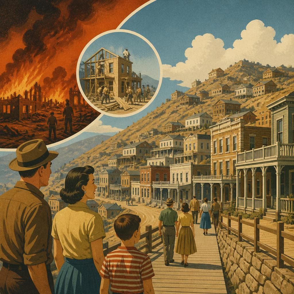 Cover art for After the Fire, Virginia City Built for Keeps
