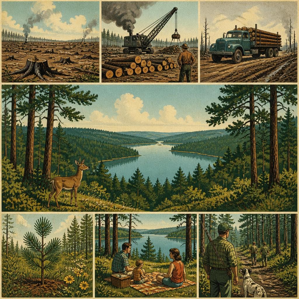 Cover art for How Cutover Land Became Sabine National Forest