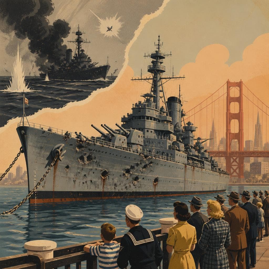 Cover art for The Cruiser That Came Home Scarred