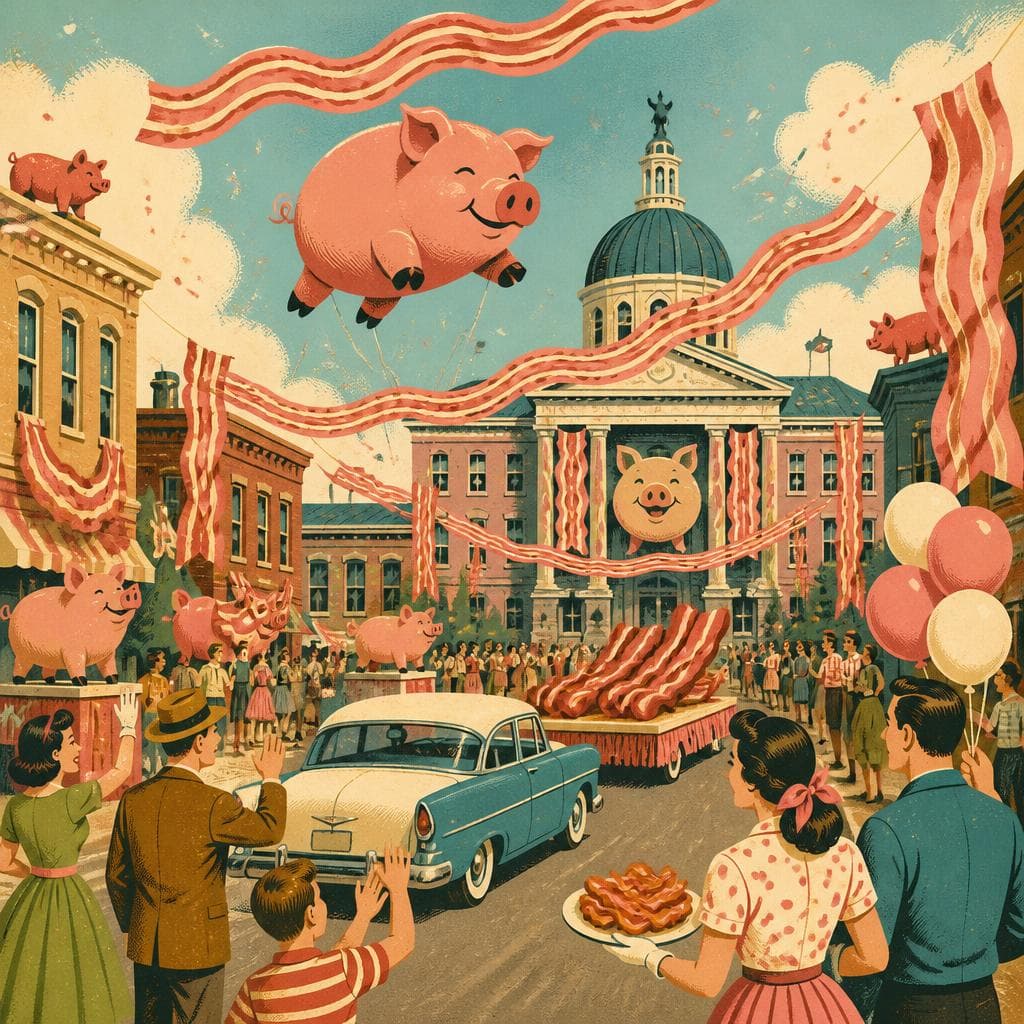 Cover art for How Bacon Took Over Downtown Delphi