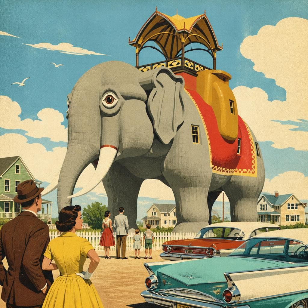 Cover art for How a Giant Elephant Became an American Landmark