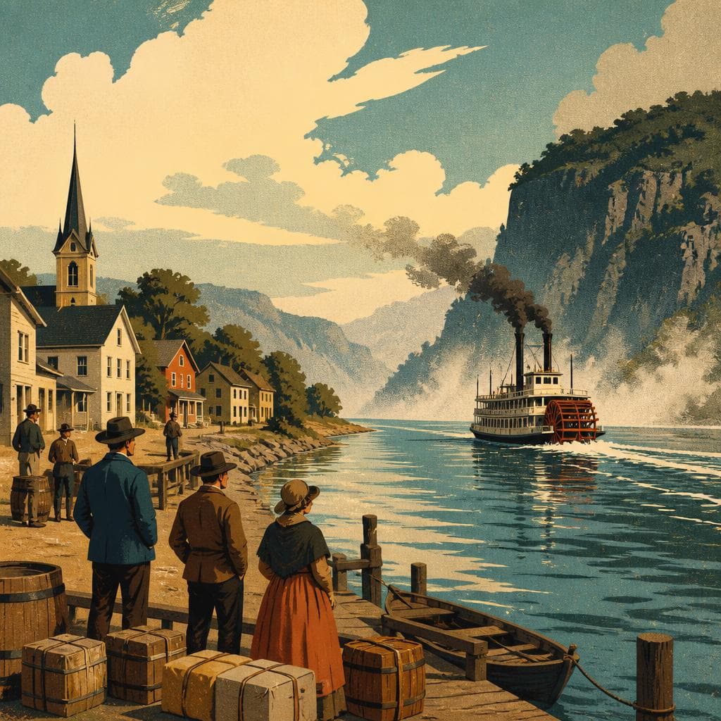 Cover art for Where the River Towns Ended
