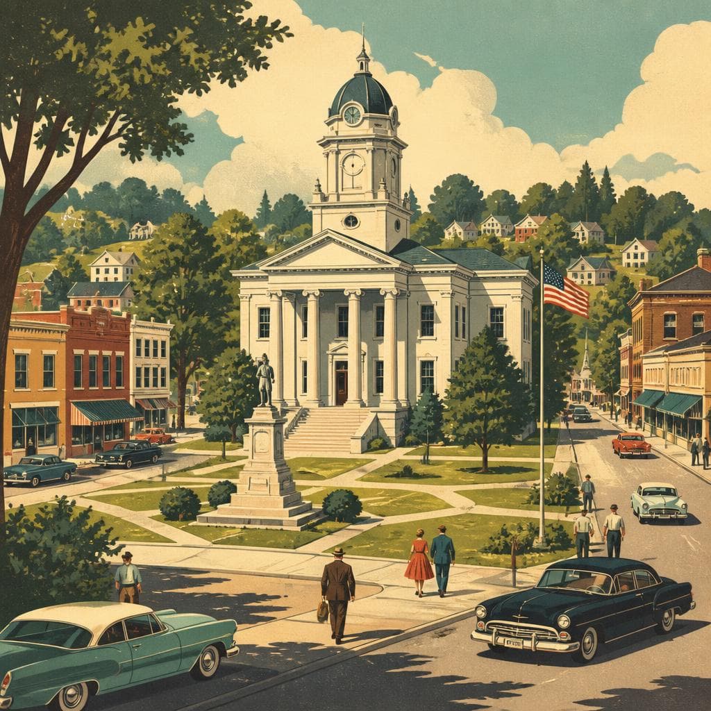 Cover art for A Small Town Built Around the Courthouse