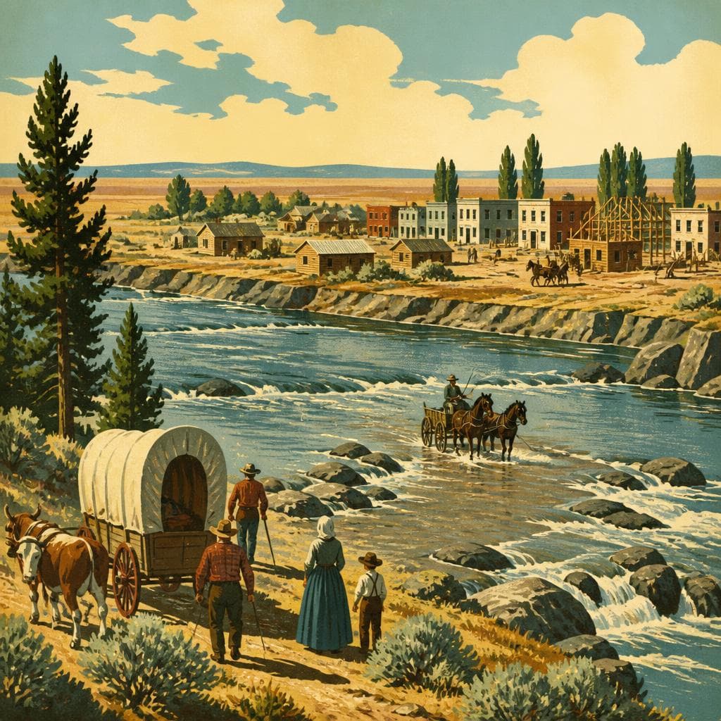Cover art for Where a Crossing Became a Town