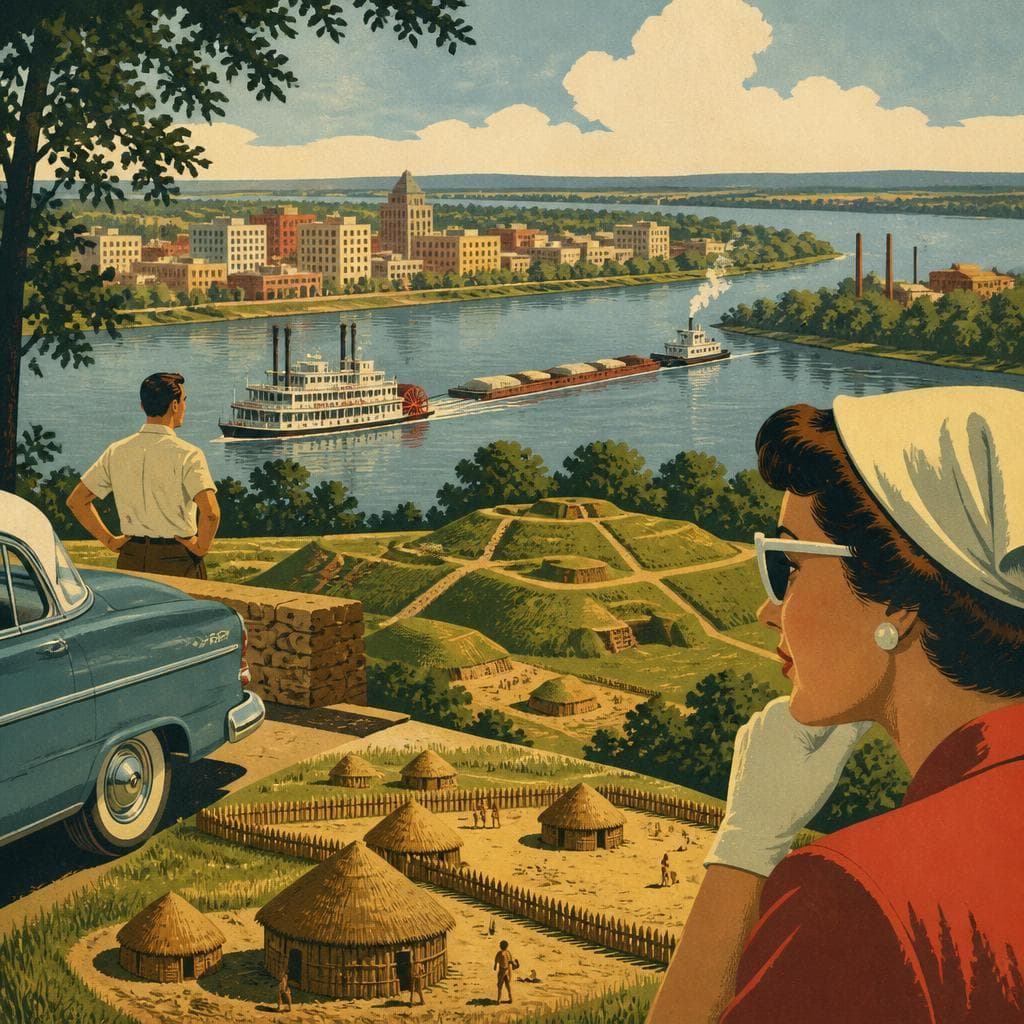 Cover art for When Evansville Was a River City of Mounds