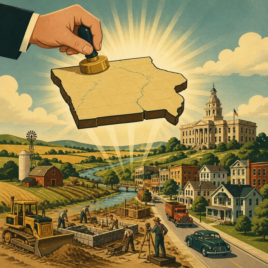 Cover art for When Iowa County Became Real
