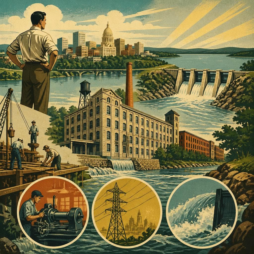 Cover art for The Mill That Built a Town, and Needed a Dam