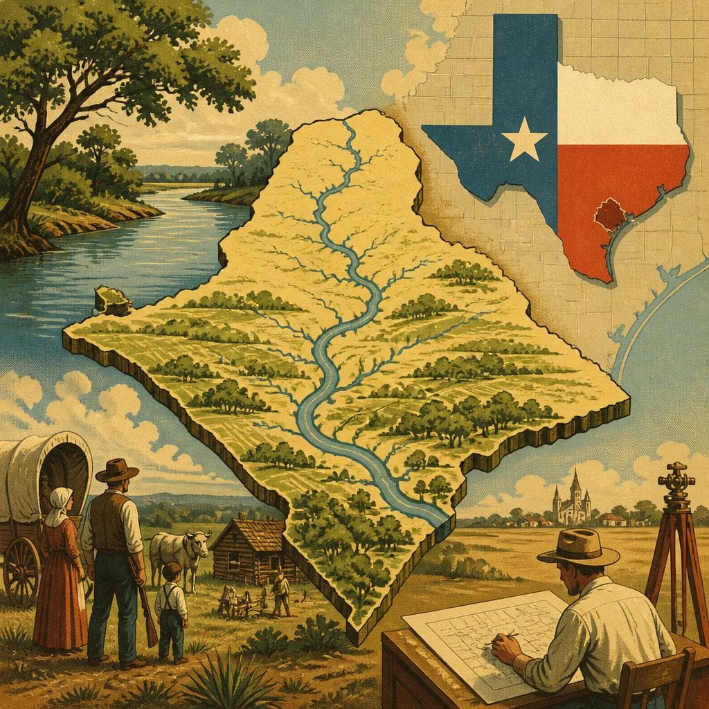 Cover art for A County Drawn by River Memory
