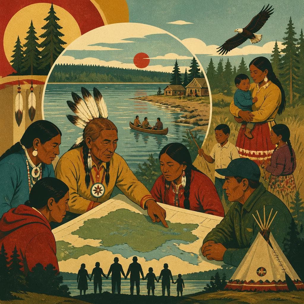 Cover art for Where the Land Stayed Together
