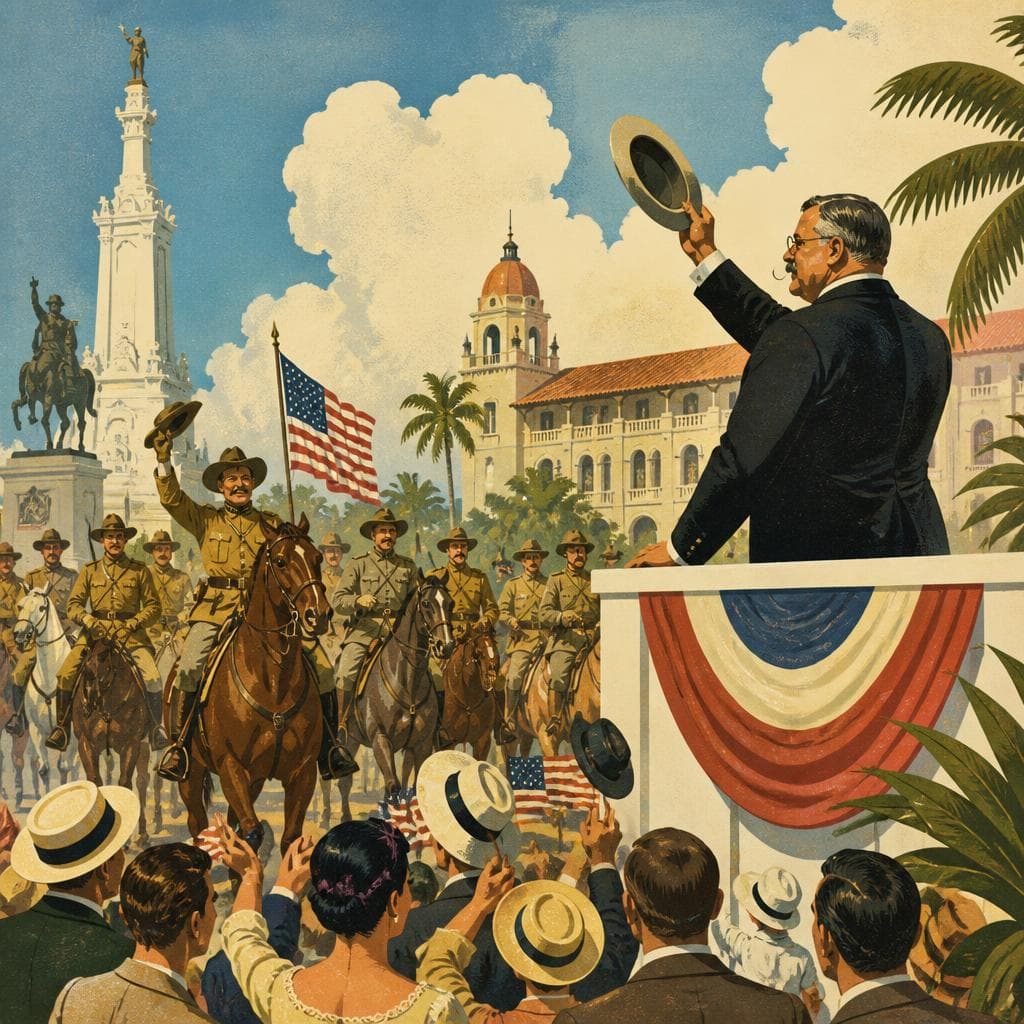 Cover art for When Rough Riders Came Back to the Plaza