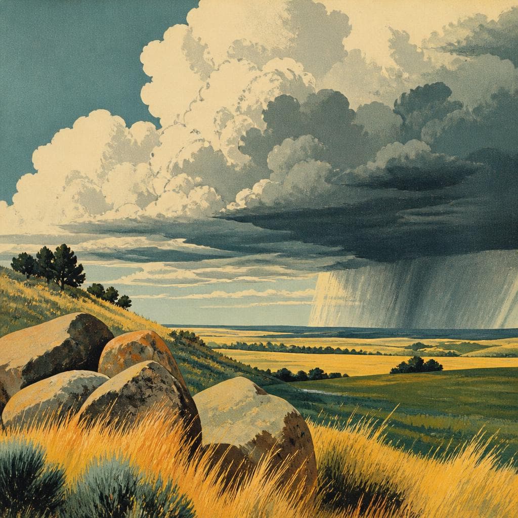 Cover art for Prairie Weather in Herbert Krause’s Pages