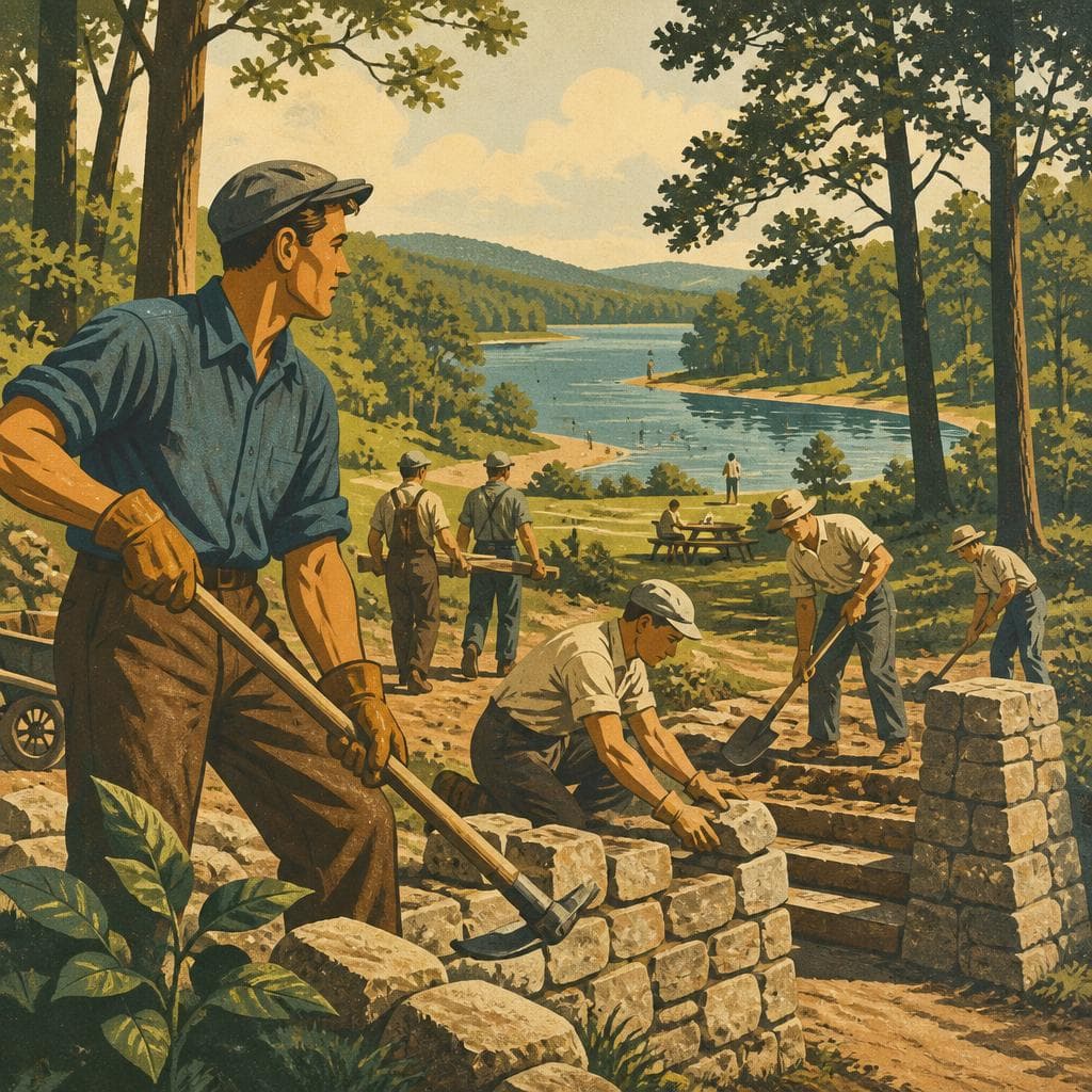 Cover art for The Young Men Who Built a Park