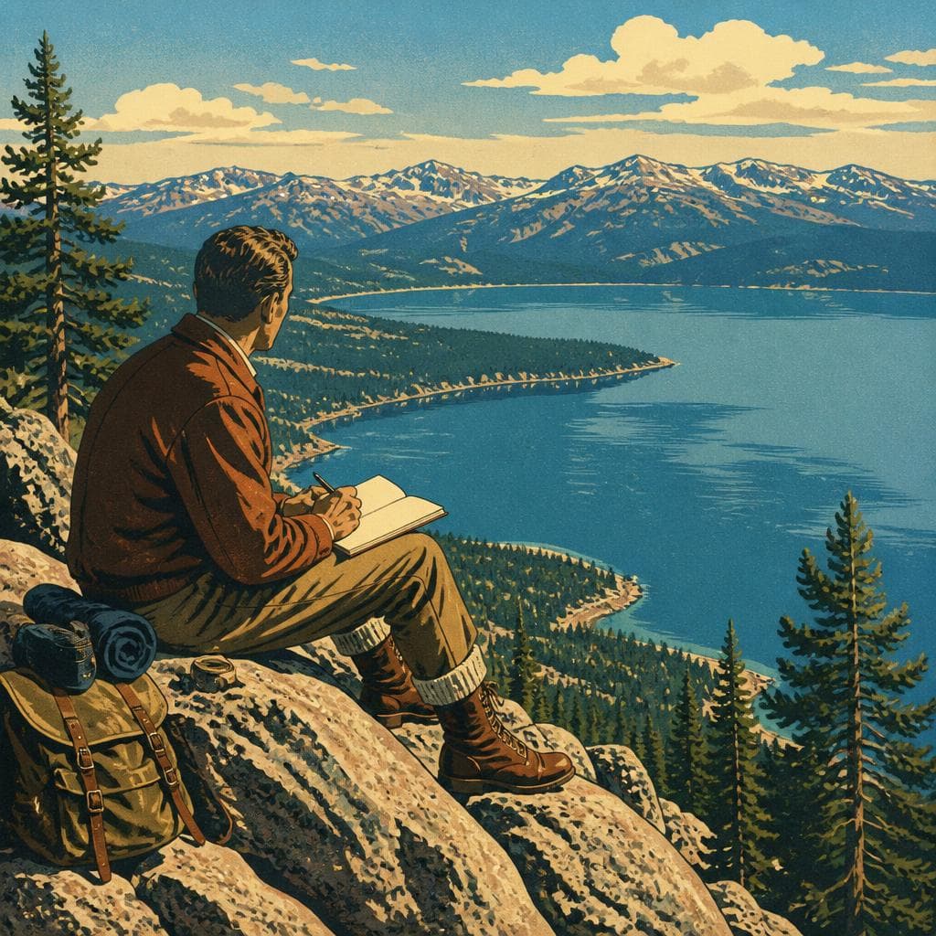 Cover art for From Tallac, Muir Saw Tahoe in Full
