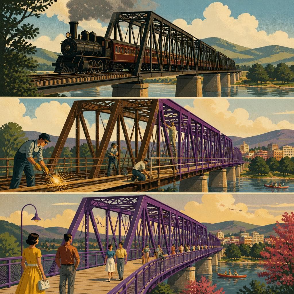 Cover art for How a Railroad Bridge Became Purple