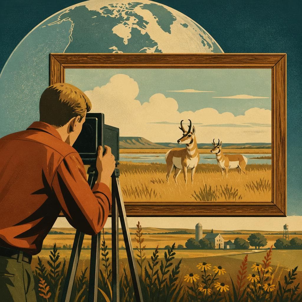 Cover art for How Jim Brandenburg Framed a Prairie for the World