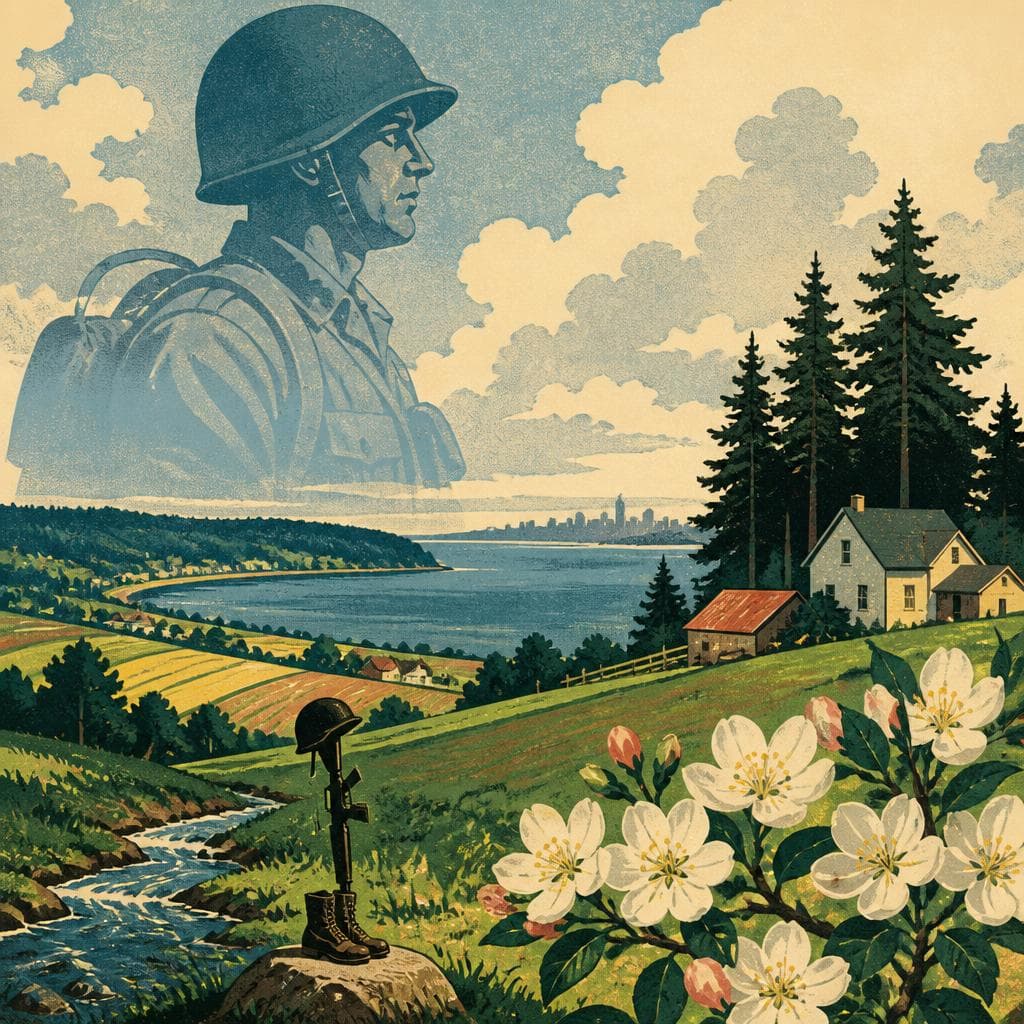 Cover art for A Quiet County, Named in a Violent Spring