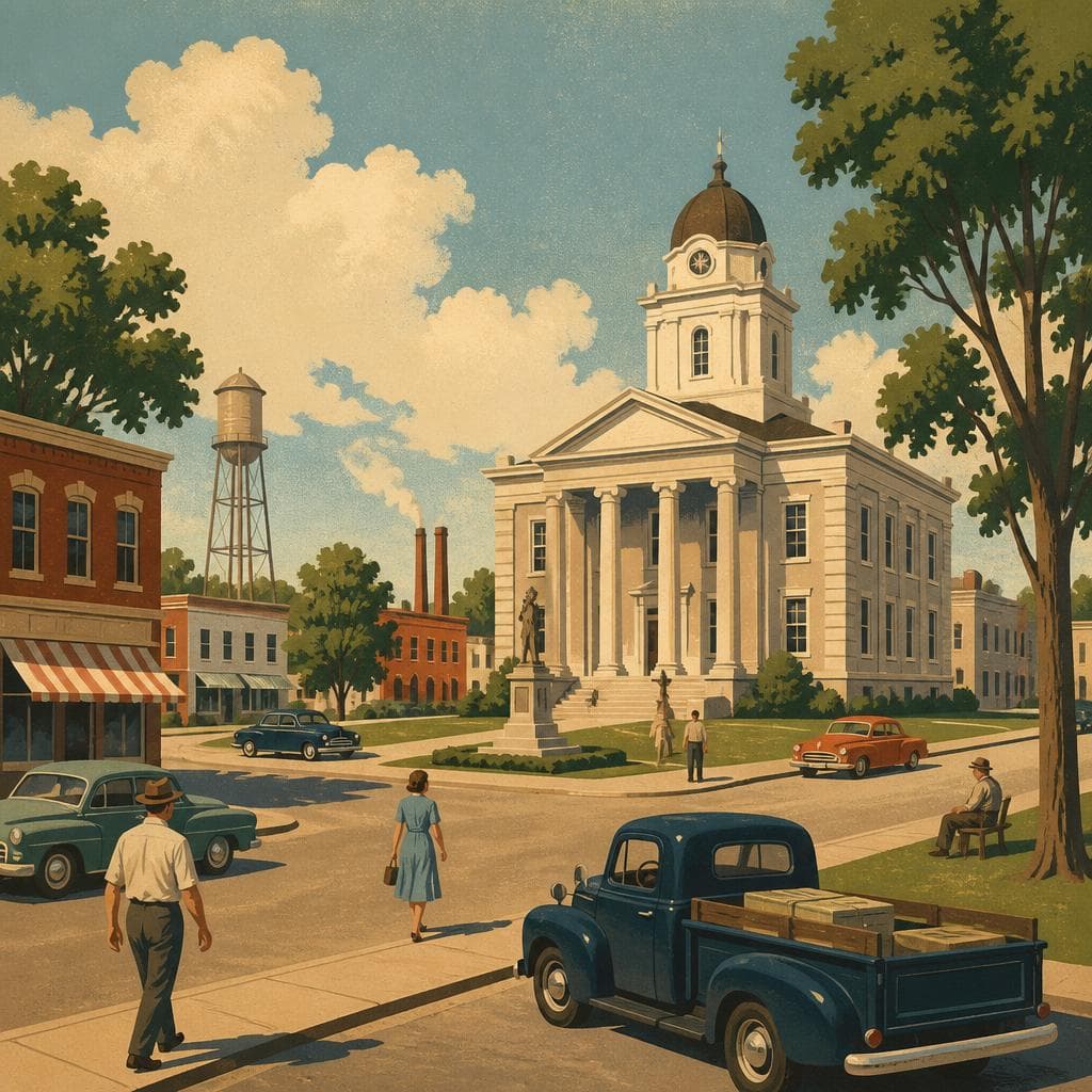 Cover art for Around the Square, a Small Town Built to Work