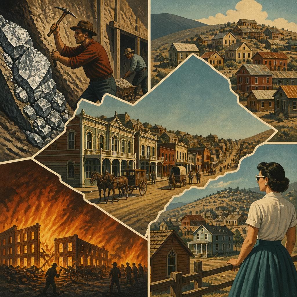 Cover art for Silver, Fire, and the Shape of Virginia City