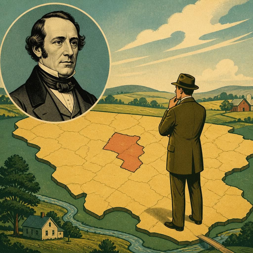 Cover art for The Man on the Map Who Never Lived Here