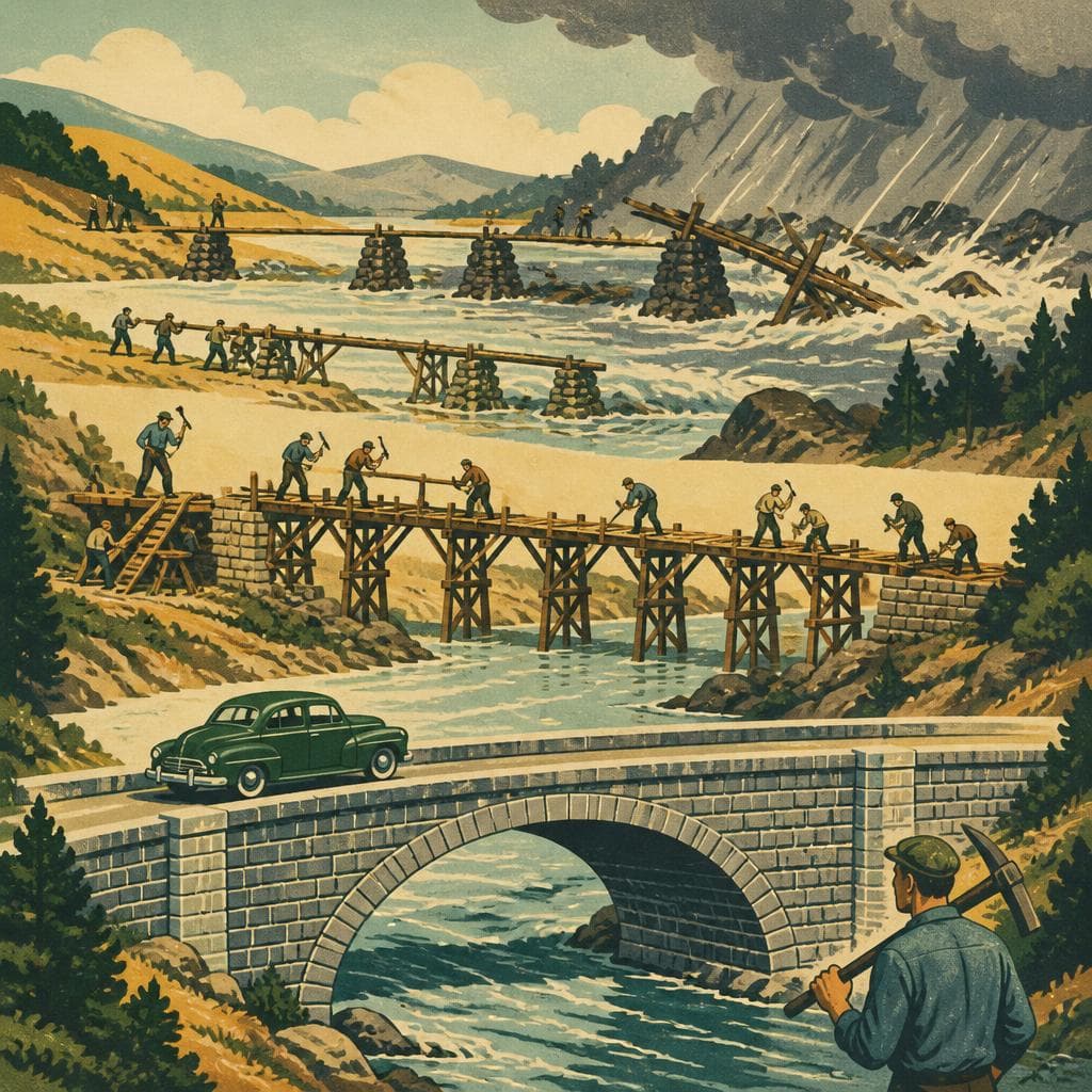 Cover art for The Bridge They Kept Building Again