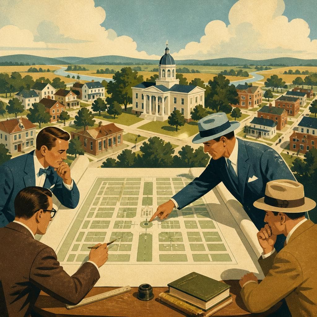 Cover art for A Town Drawn for the County Seat