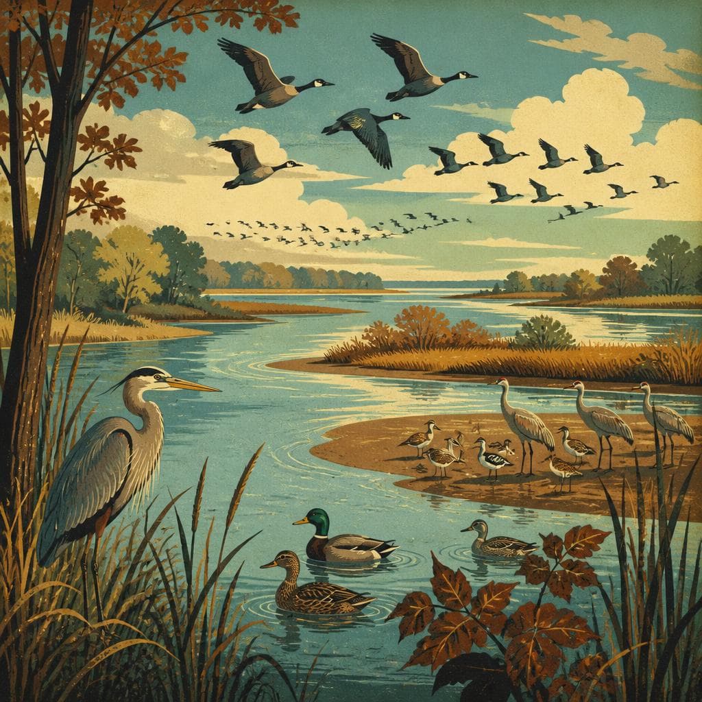 Cover art for Where the River Makes Room for Birds