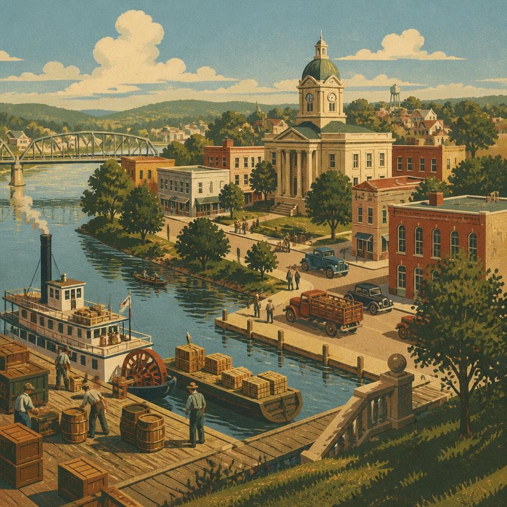 Cover art for Where the River Built the County Seat