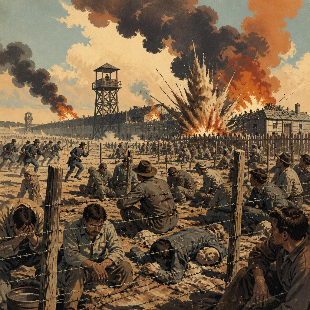 Cover art for The Prison Camp War Overtook