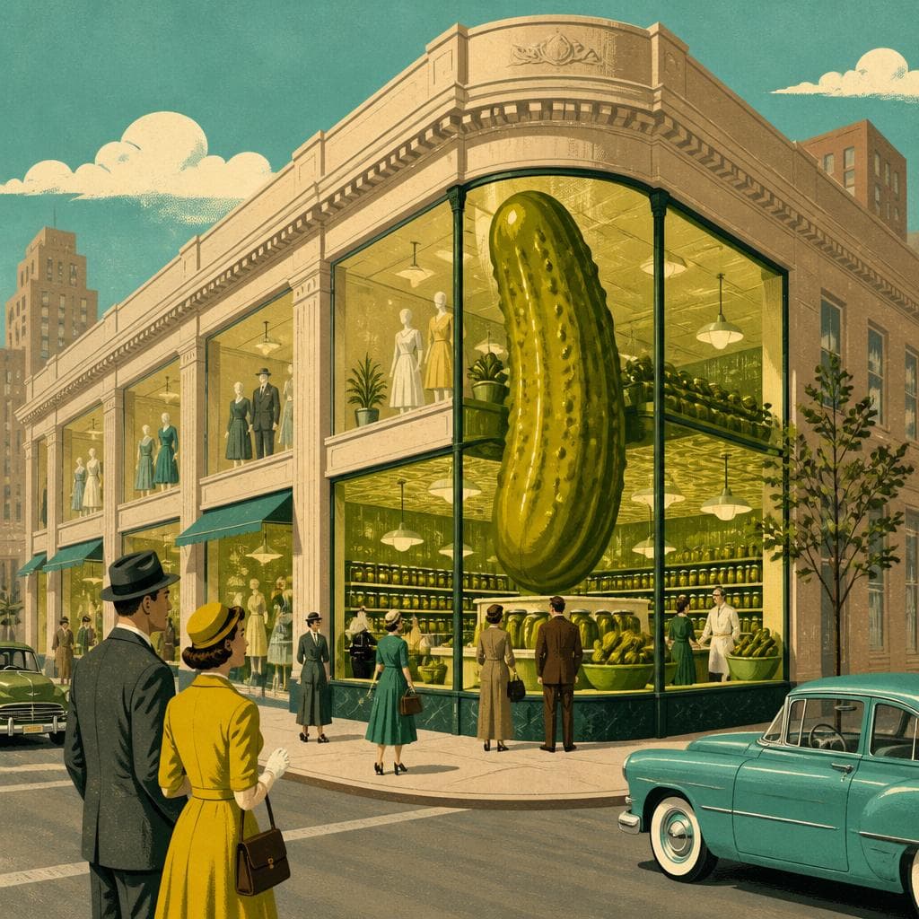 Cover art for The Department Store That Became the Pickle Corner