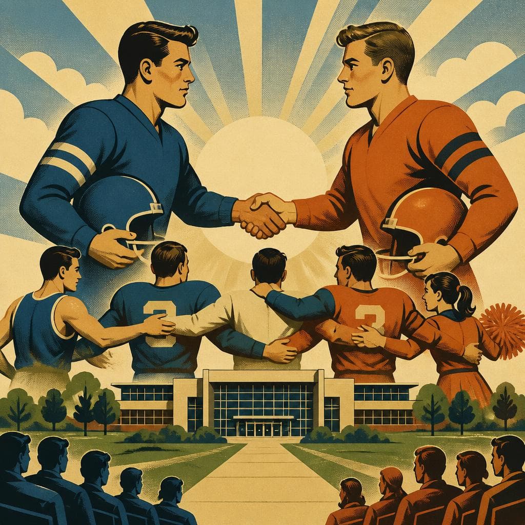 Cover art for When Two School Rivals Became One