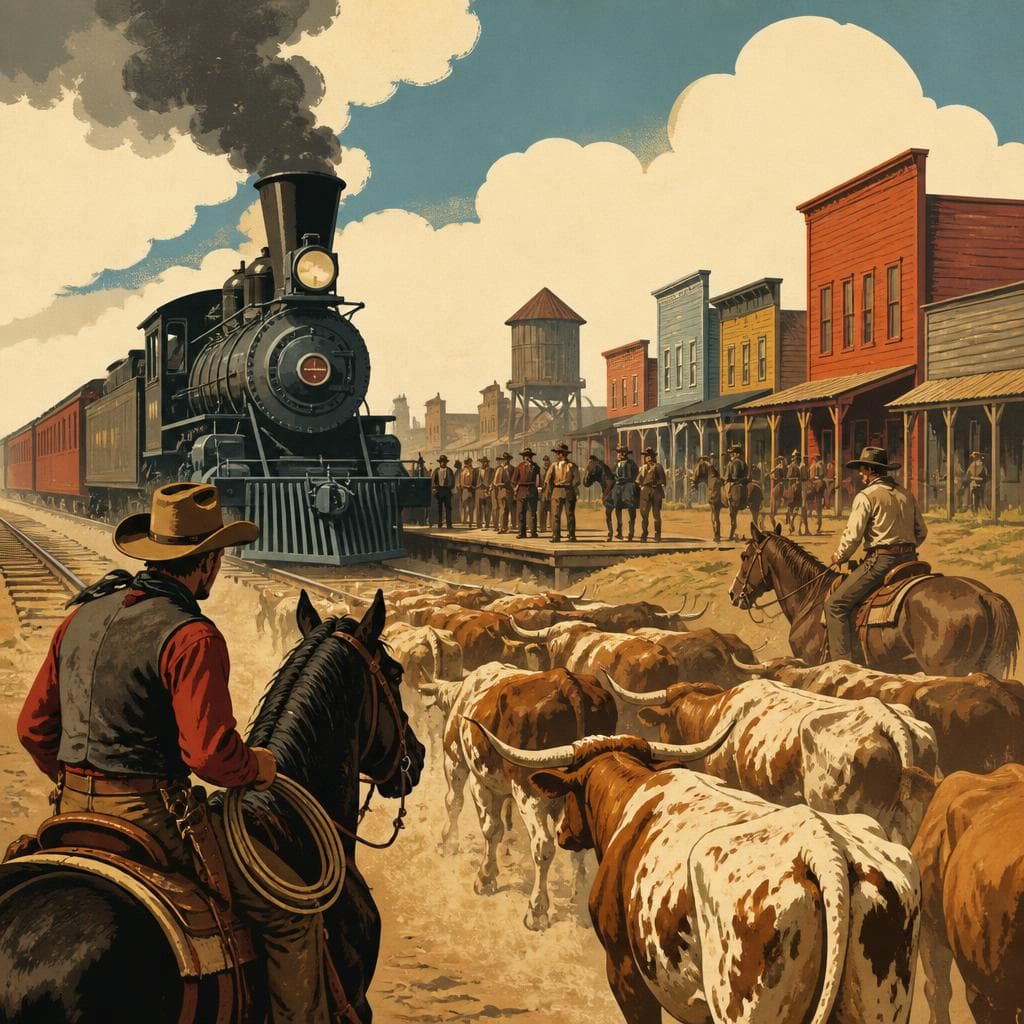 Cover art for When the Cattle Trails Reached Dodge City