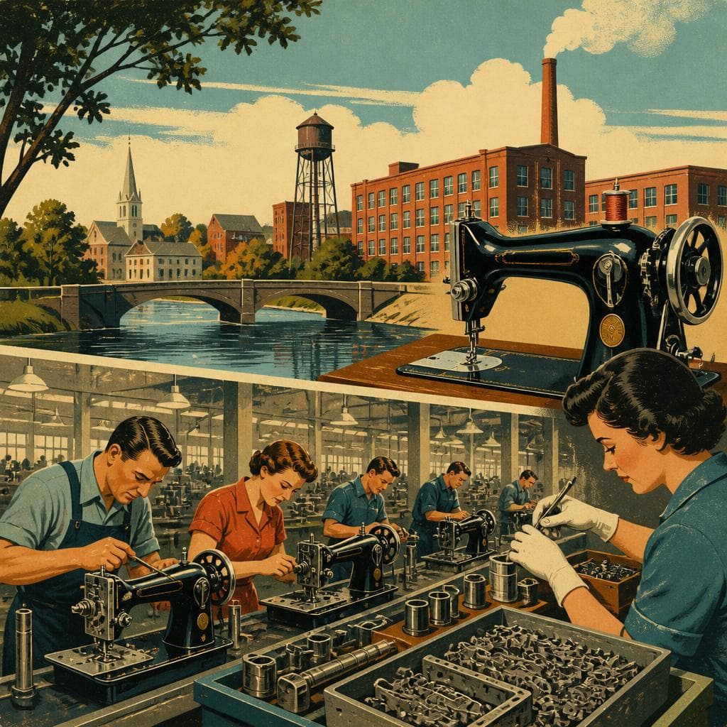 Cover art for When Sewing Machines Made a Town Hum