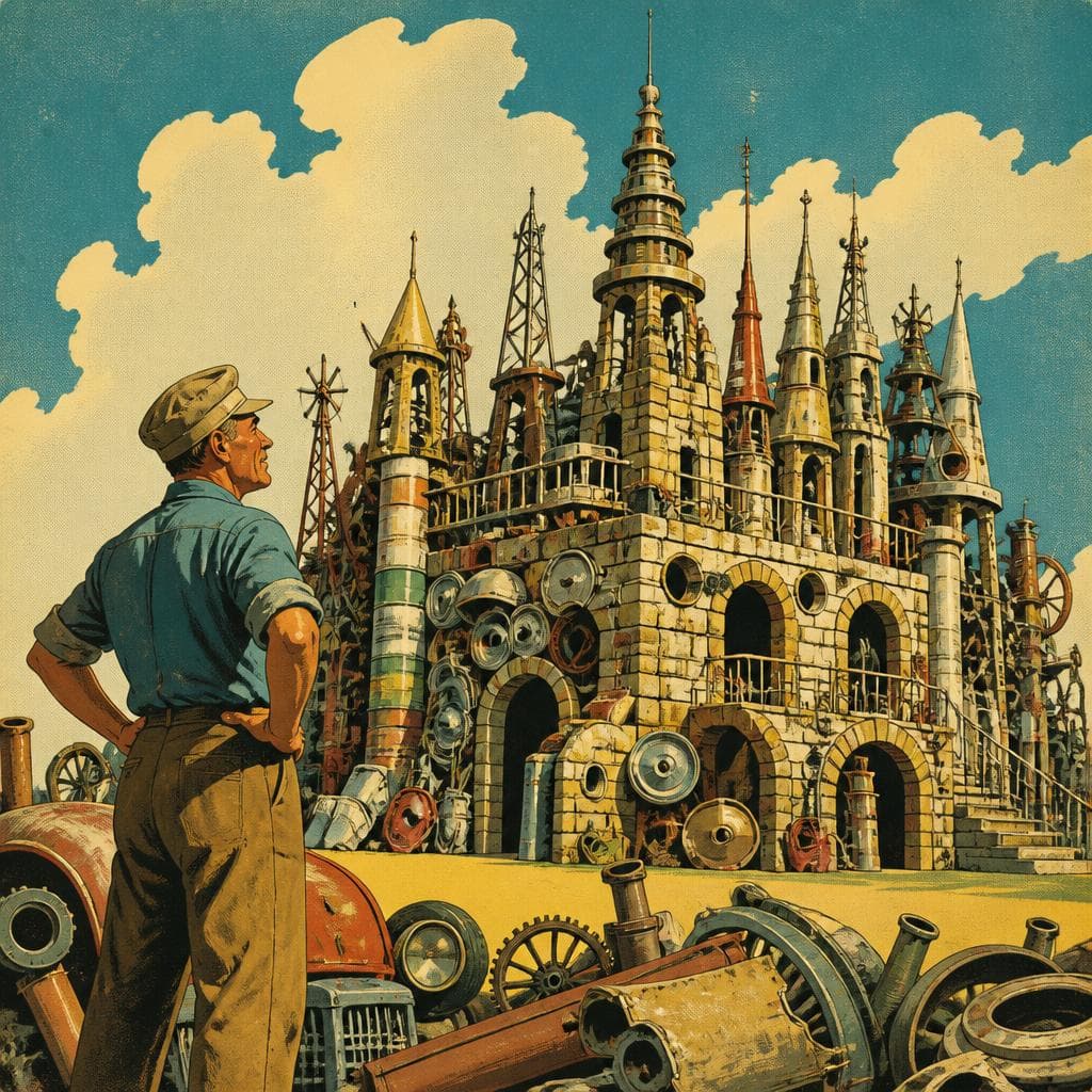 Cover art for George Daynor’s Scrap-Built Dream