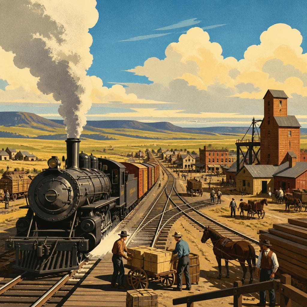 Cover art for When the Railroad Made Dickinson