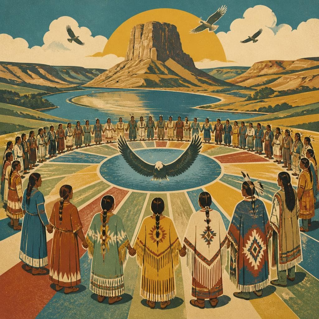Cover art for One Nation, Many Relatives at Standing Rock