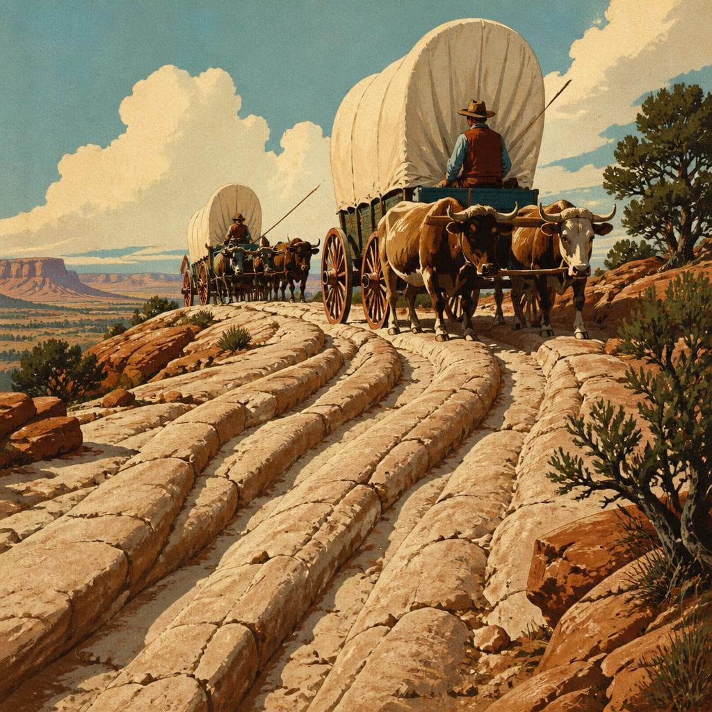 Cover art for Where Wagons Wrote on Stone