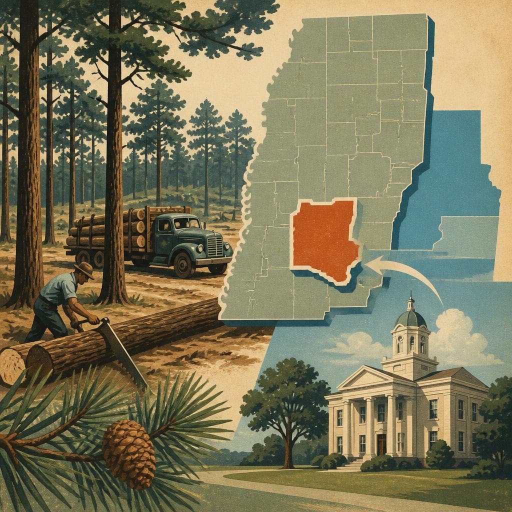 Cover art for When a New County Took Shape in the Pine Belt