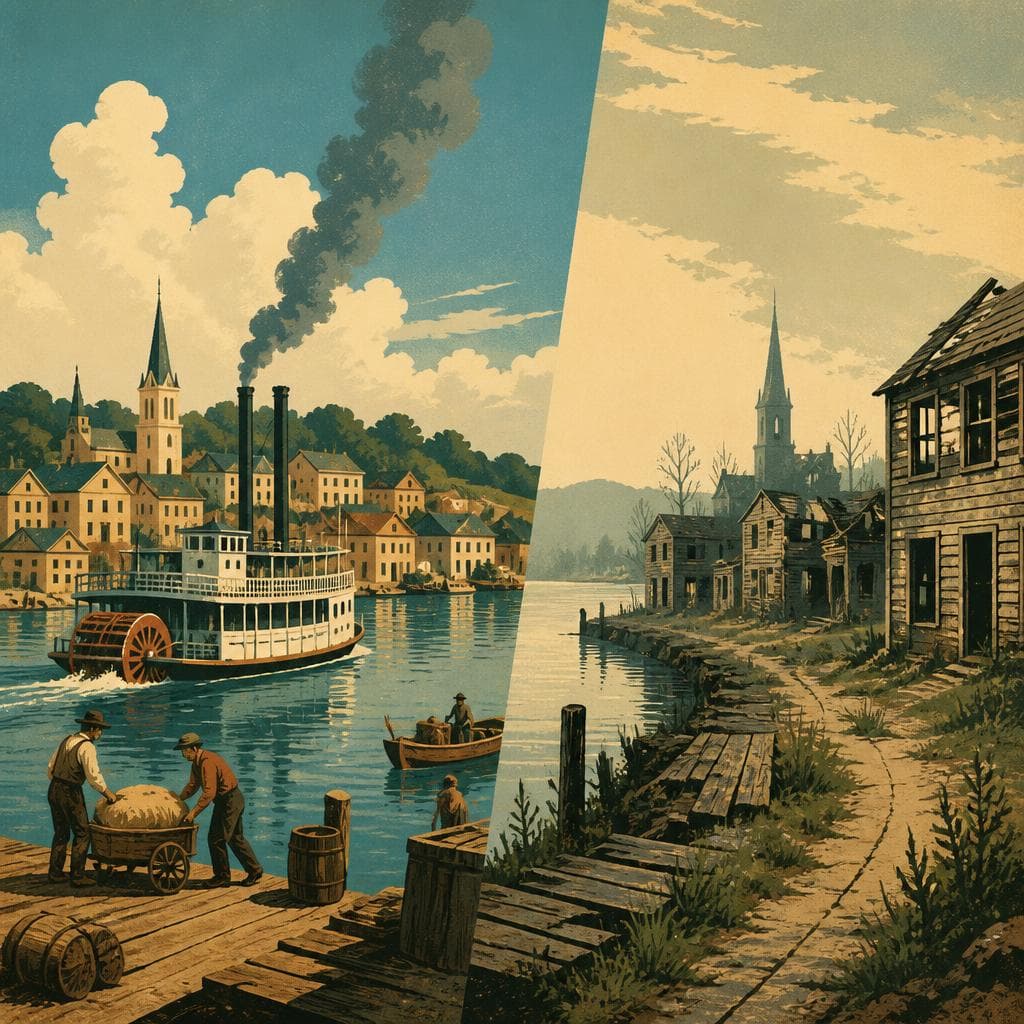 Cover art for When the River Passed New Salem By