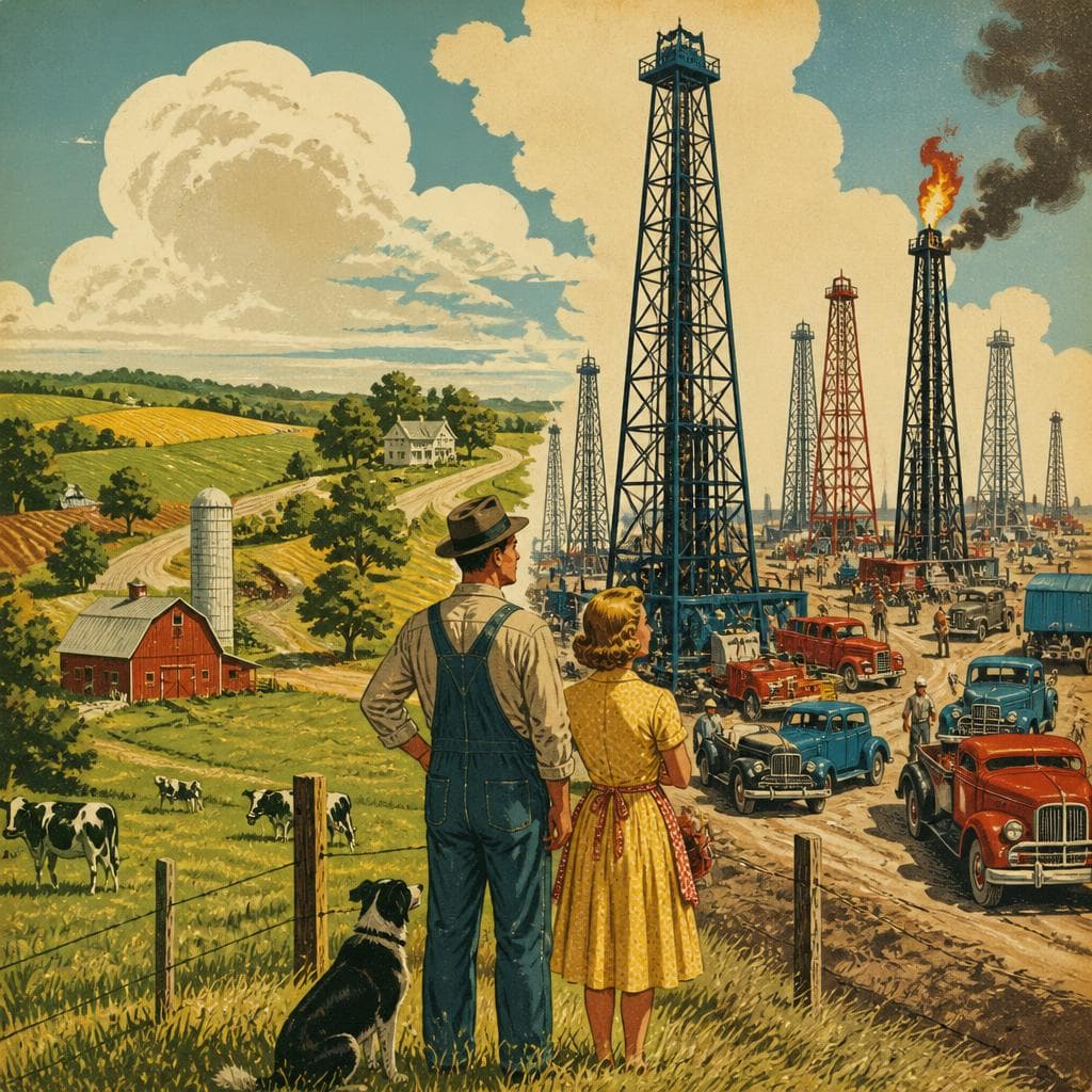 Cover art for When Derricks Rose Over Monroe County Farms